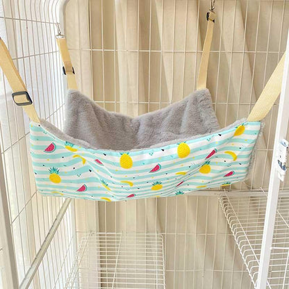 Cat Hammock for Cage Blue All Season Cute Cat Bed