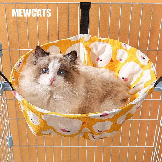 Cat Hammock for Cage 4 Color Adjustable Cute Summer Cat Bed