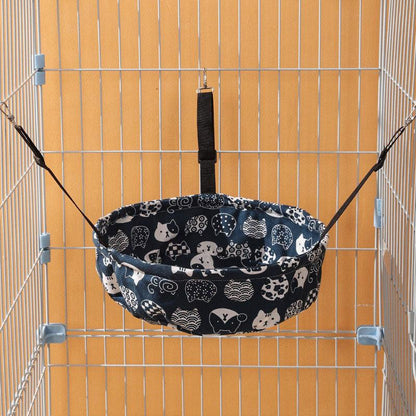 Cat Hammock for Cage Blue Adjustable Cute Summer Cat Bed