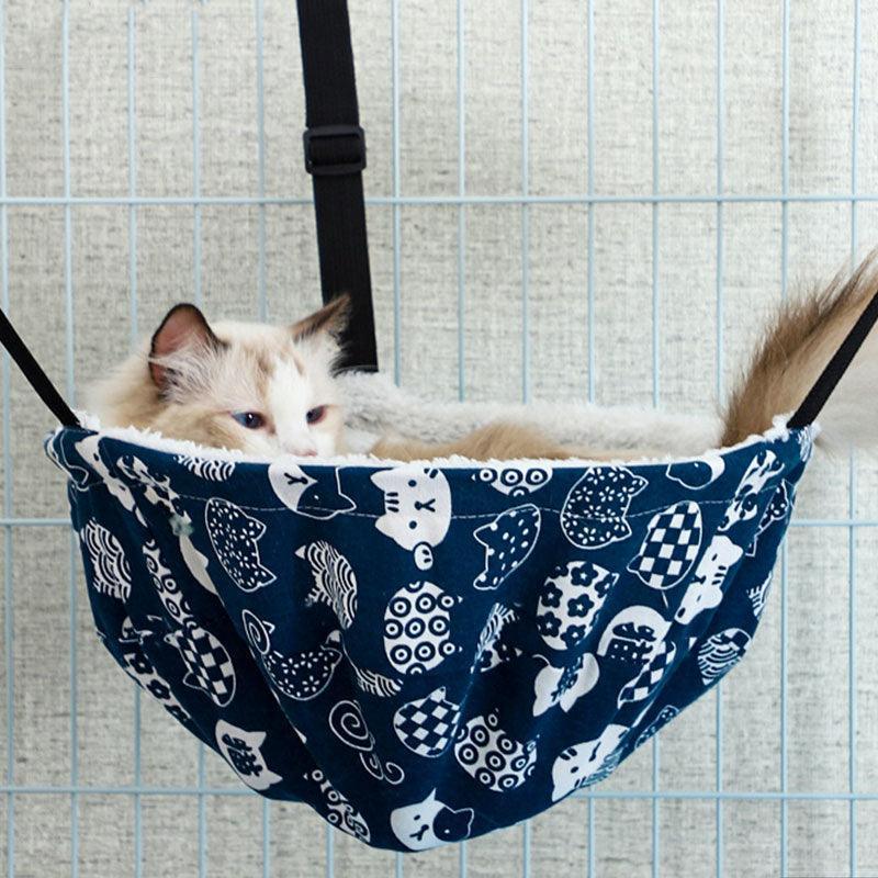 Cat Hammock for Cage 4 Color Adjustable Summer Bed - MEWCATS