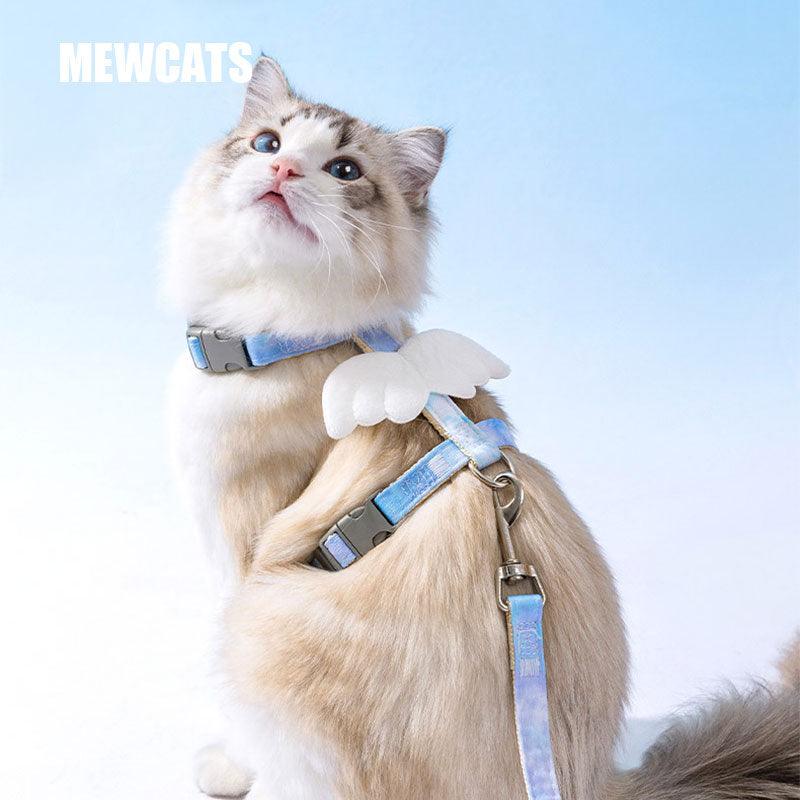 Cat Leash I-shaped 3 Color Kitty Harness With Wings