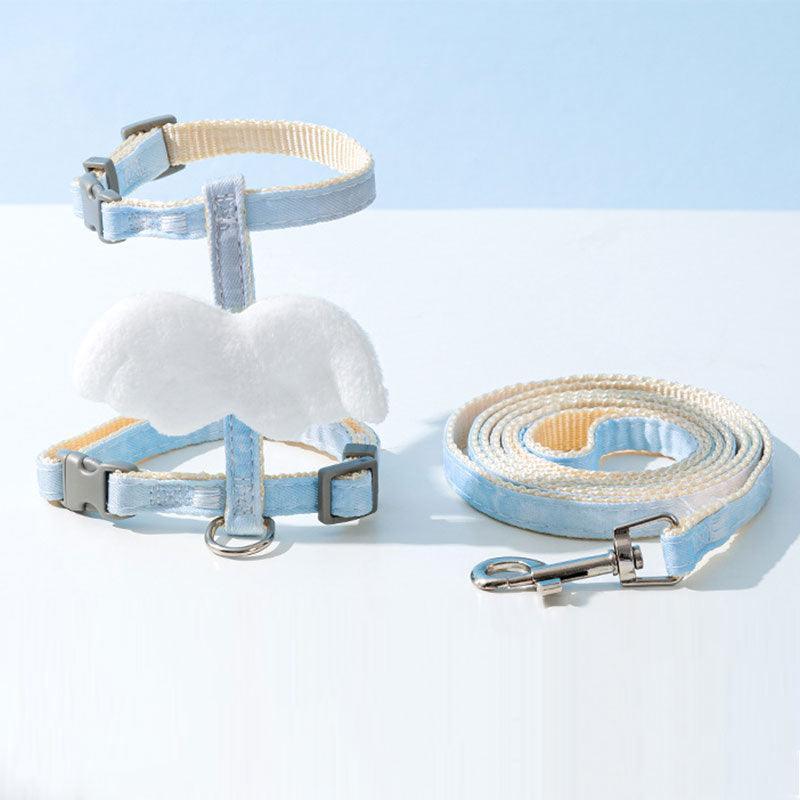Cat Leash I-shaped 3 Color Kitty Harness With Wings - MEWCATS