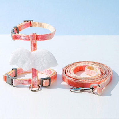 Cat Leash I-shaped 3 Color Kitty Harness With Wings - MEWCATS
