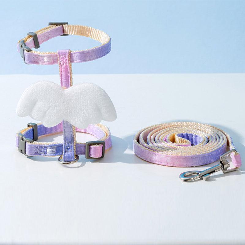 Cat Leash I-shaped 3 Color Kitty Harness With Wings - MEWCATS