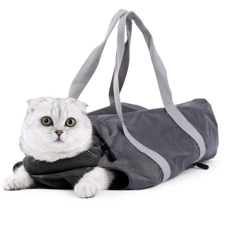 Cat Carrier Soft Bag Portable Breathable Grey Shoulder Pet Handbag