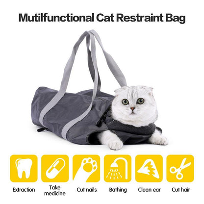 Cat Carrier Soft Bag Portable Breathable Grey Shoulder Pet Handbag