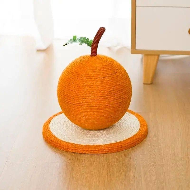 Cat Scratch Ball Orange Toy - MEWCATS