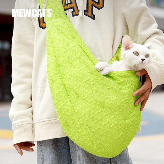 Cat Sling Bag Travel Outdoor Portable Pet One-shoulder 2 Color Handbag
