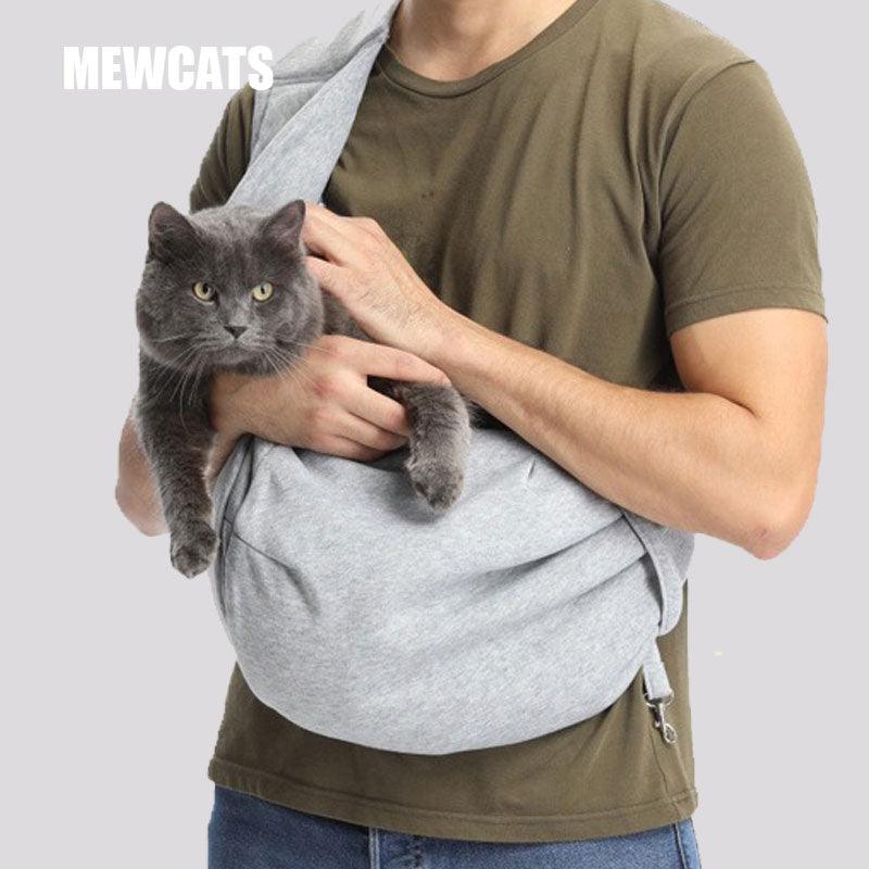 Cat Sling Bag Shoulder Cotton Comfort 7 Color Foldable Pet Handbag