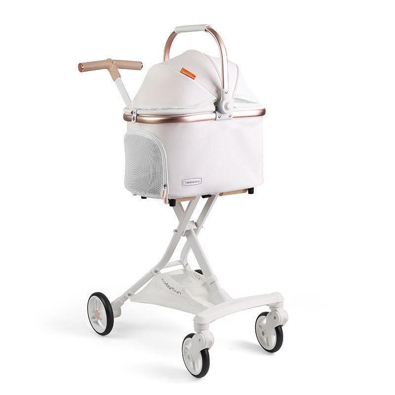 Cat Stroller Carrier With Wheels Foldable Basket - MEWCATS