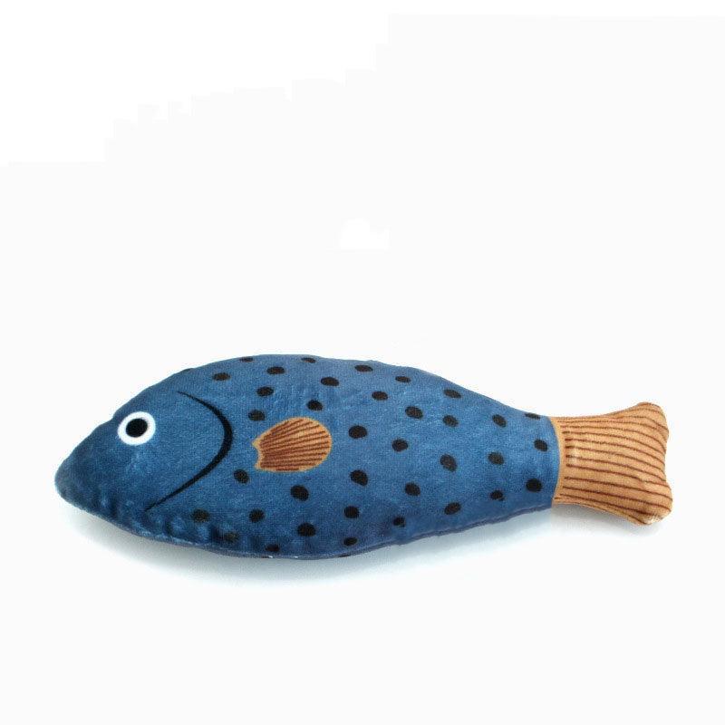 Cat Toys Fish Plush Kitten Teething Interactive Toy