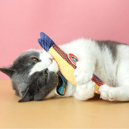 Cat Toys Fish Plush Kitten Teething Interactive Toy