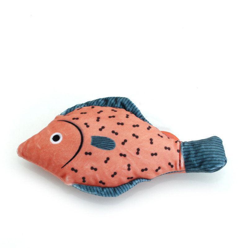 Cat Toys Fish Plush Kitten Teething Interactive Toy