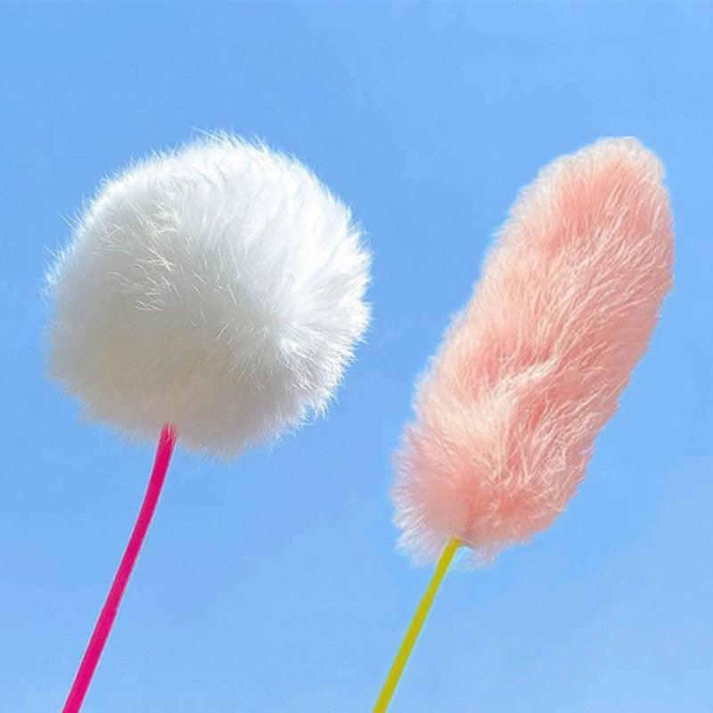 Cat Toys Teaser Kitty Stick Interactive Bell Ball
