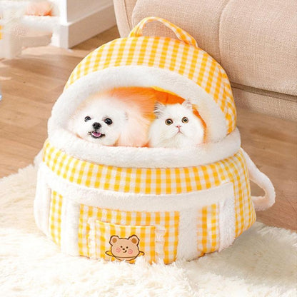 Cat Warm Bag Soft 2 Color Backpack Cat Carrier Front Pack - MEWCATS