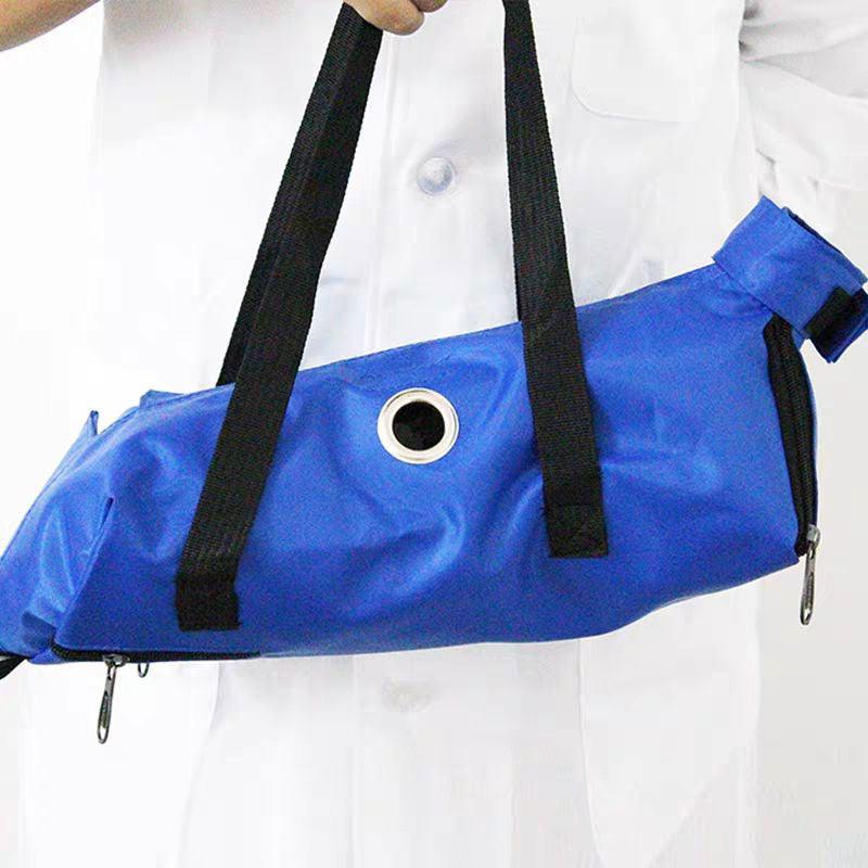 Cat Bag for Cleaning Ear Trimming Nail Care Hospital Blue Pet Handbag