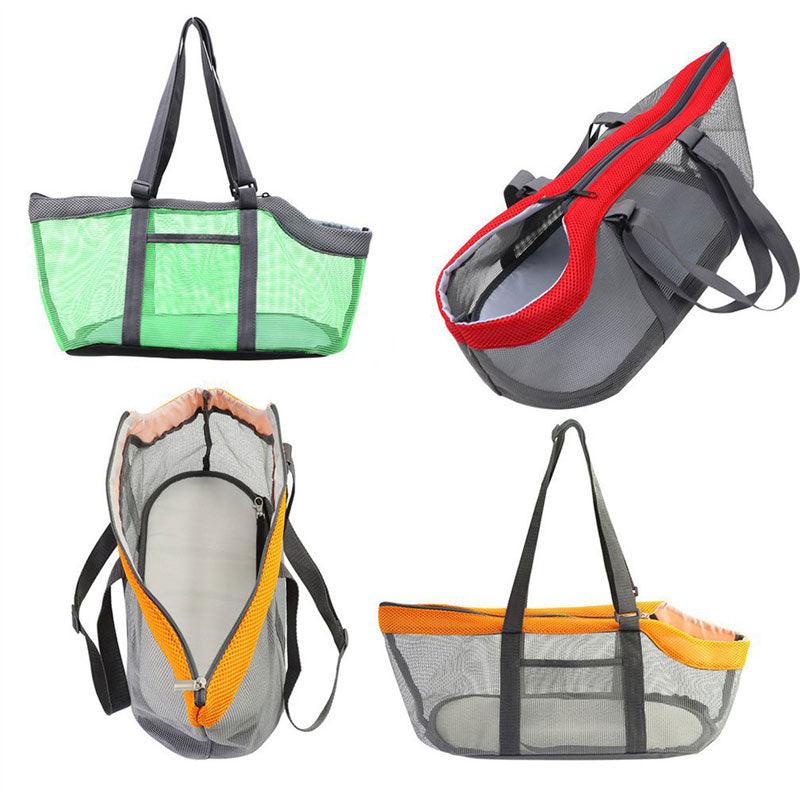 Cats Carrier Bag Portable Four Sides Mesh Surface Breathable Travel Tote Pet Handbag