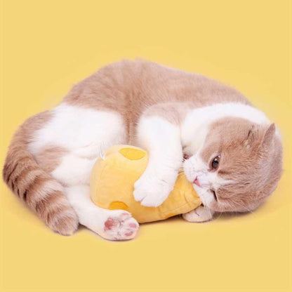 Cheese Catnip Cute Cat Plush Chew Toys - MEWCATS