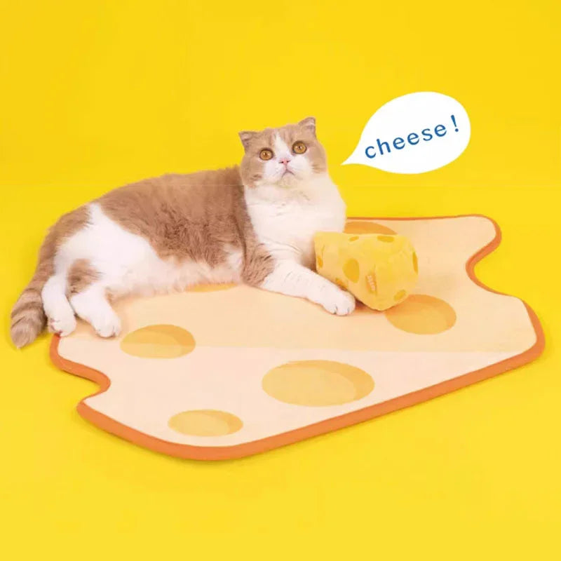 Cheese Catnip Cute Cat Plush Chew Toys - MEWCATS