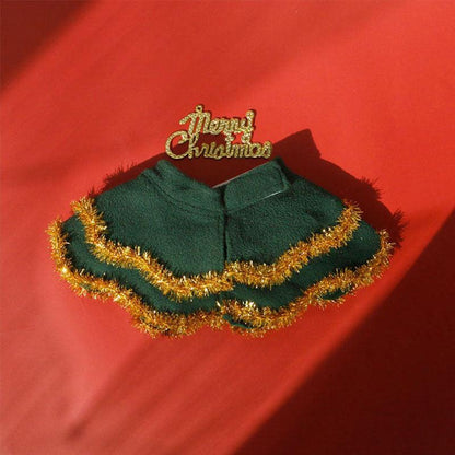 Christmas Cat Collar Clothes Cute Hat Bib