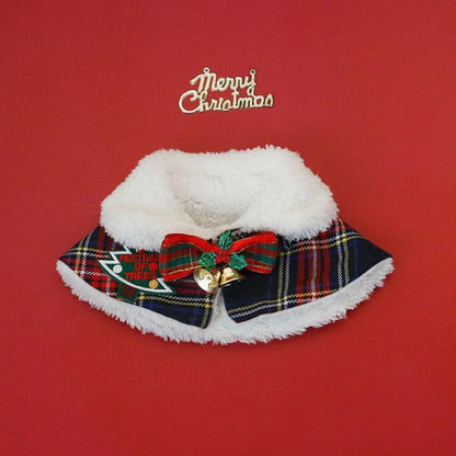 Christmas Cat Hooded Clothes Warm Cape - MEWCATS
