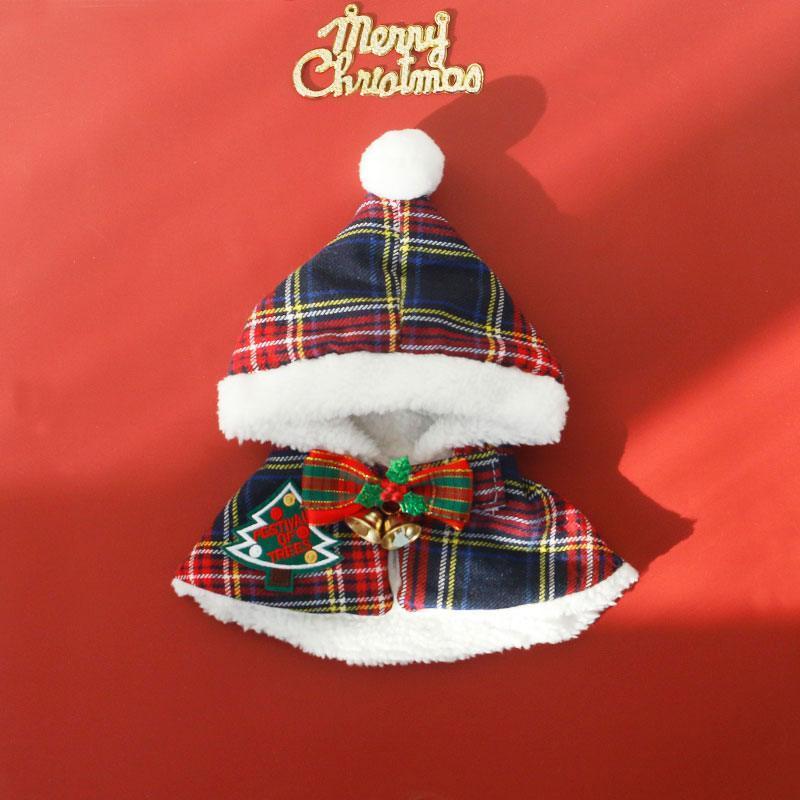 Christmas Cat Hooded Clothes Warm Cape - MEWCATS