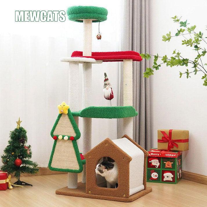 Christmas Cat Tree 3 Style Climbing Frame - MEWCATS