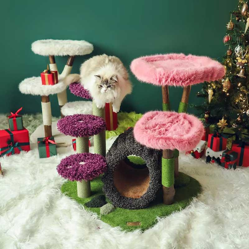 Christmas Jungle Paradise Cat Climbing Tree - MEWCATS