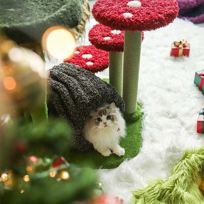 Christmas Jungle Paradise Cat Climbing Tree - MEWCATS
