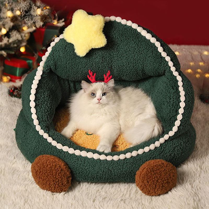 Christmas Removable Cat Bed Sofa