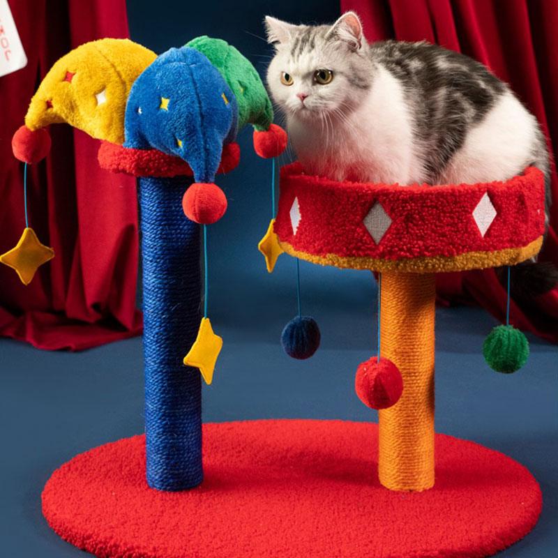 Circus Cute Cat Tree 3 Style Climbing Frame Tower Scratching posts