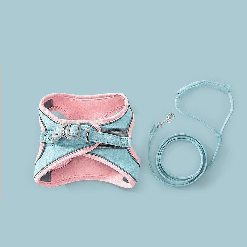 Cat Harness Leash Set 3 Color Escape Proof Large Easy Control Cat Lead