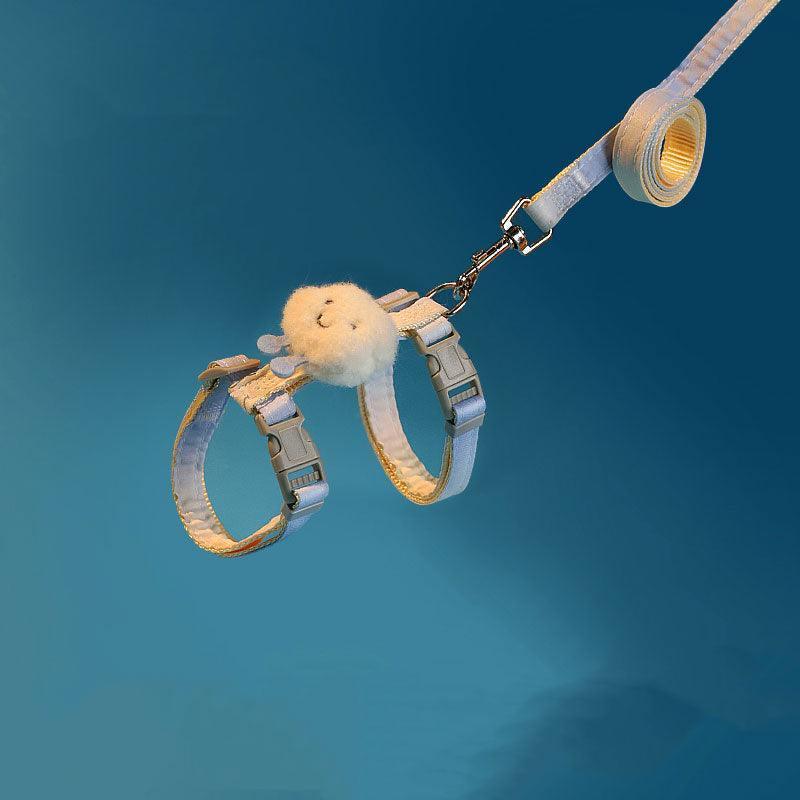 Clouds Cat Harness 4 Color Kitty Leash Set