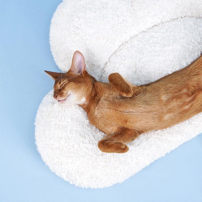Clouds Cat Sleeping Pad Warm White Kitty Mat Bed