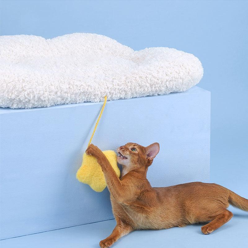 Clouds Cat Sleeping Pad Warm White Kitty Mat Bed