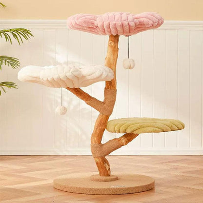 Clouds Deluxe Solid Wood Cat Tree Climbing Frame - MEWCATS