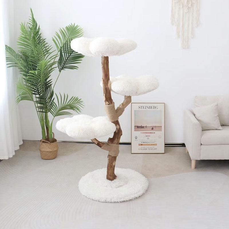 Clouds Deluxe Solid Wood Cat Tree Climbing Frame - MEWCATS