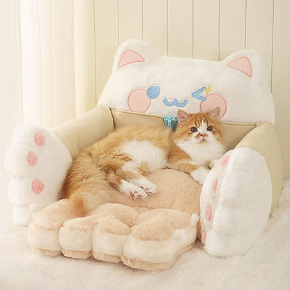 Cookie Chef Cat Couch Warm Sofa Bed - MEWCATS