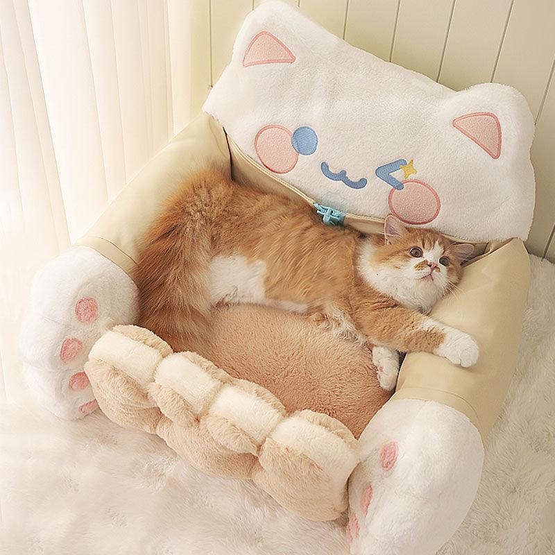 Cookie Chef Cat Couch Warm Sofa Bed - MEWCATS