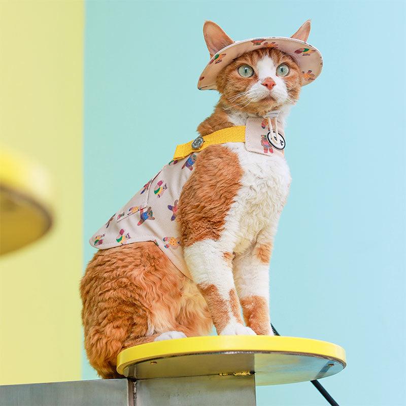 Cowboy Hairless Cat Clothes Hat Sphynx Leash - MEWCATS