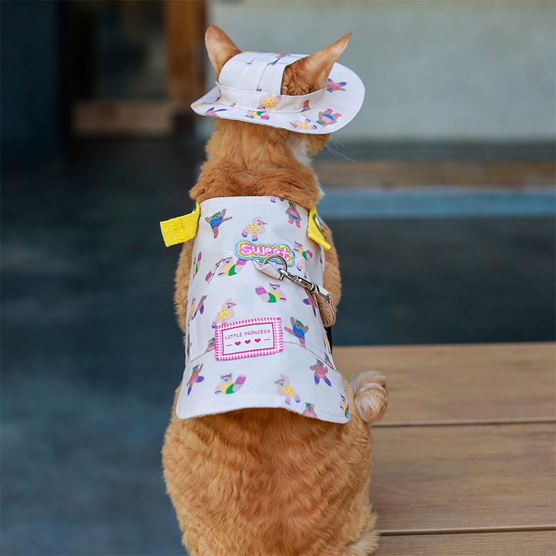 Cowboy Hairless Cat Clothes Hat Sphynx Leash - MEWCATS