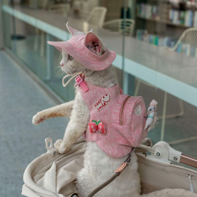 Cowboy Hairless Cat Clothes Hat Sphynx Leash