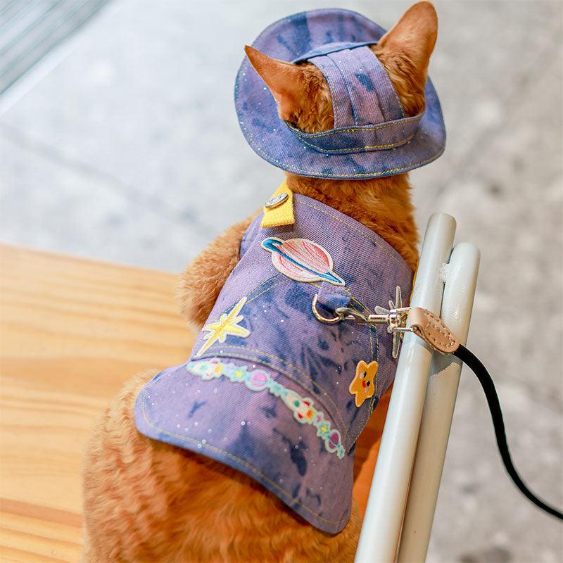 Cowboy Hairless Cat Clothes Hat Sphynx Leash - MEWCATS