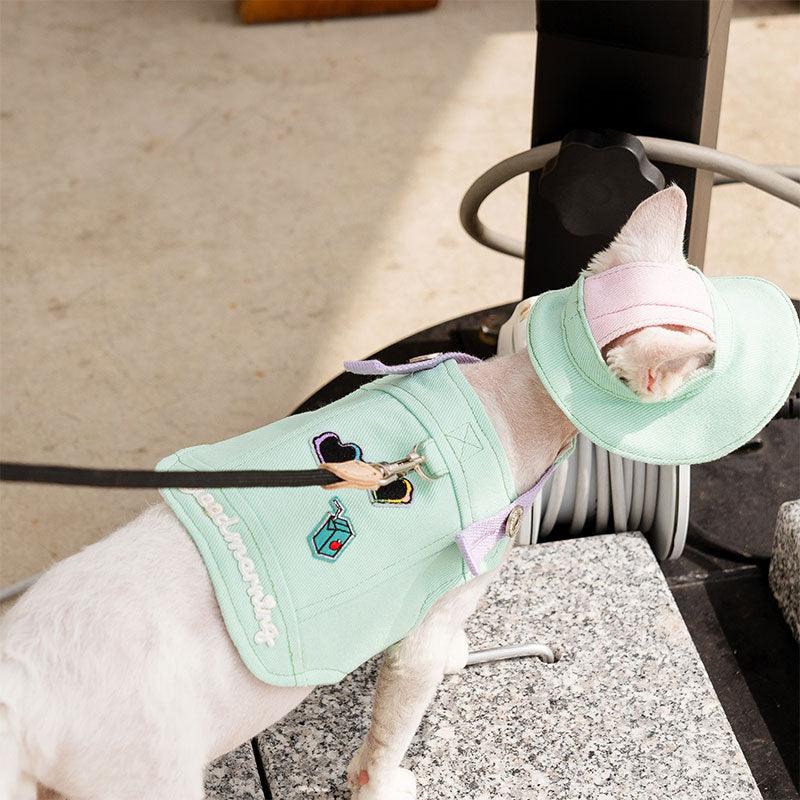 Cowboy Hairless Cat Clothes Hat Sphynx Leash - MEWCATS