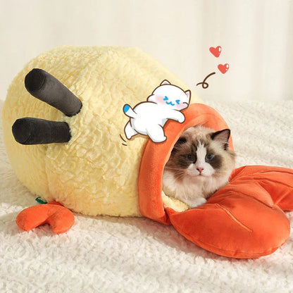 Crispy Tempura Cat Cave Bed - MEWCATS