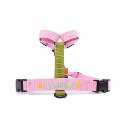 Custom Cat Harness DIY Embroidery H Style Large  Anti-lost Leash Cat Lead