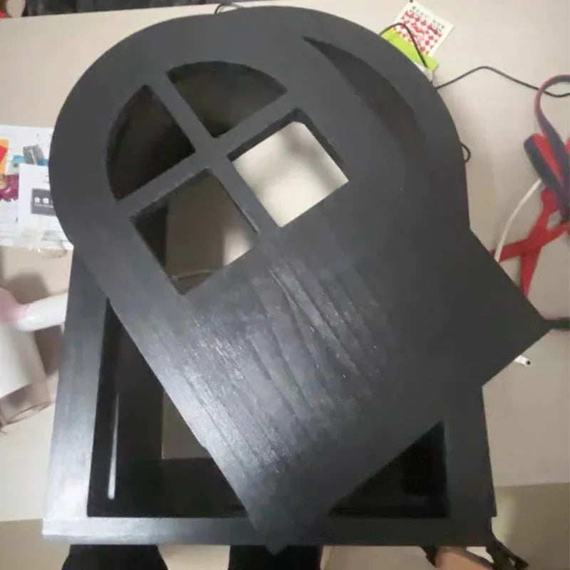 Customized Solid Wood Cat Door with Window - MEWCATS