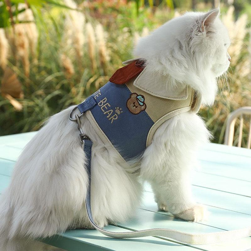 Cute Bear Cat Harness Leash Set Escape Proof - MEWCATS