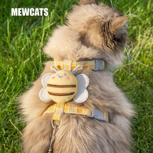 Cute Bee Cat Harness 3 Style Leash Set