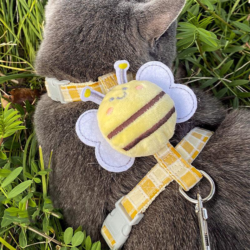 Cute Bee Cat Harness 3 Style Leash Set